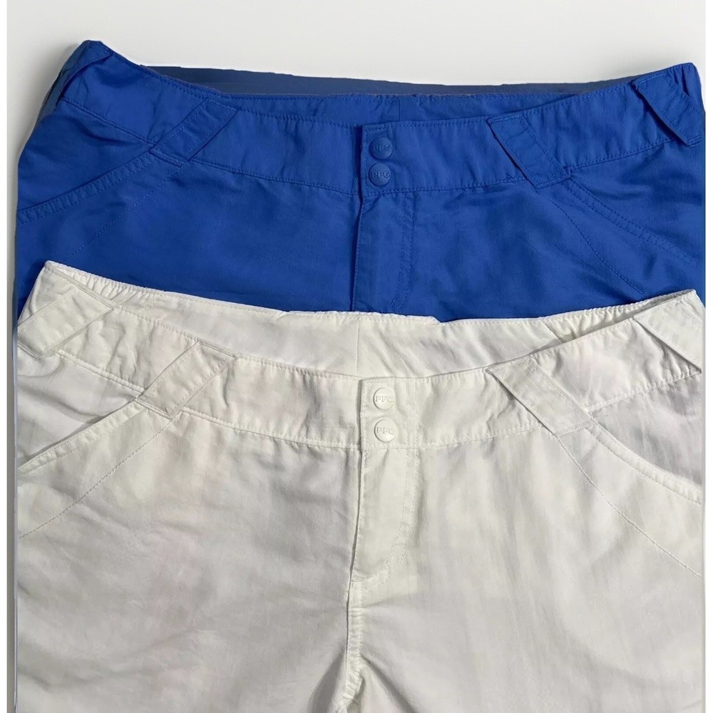 Women's Columbia PFG Omni Shade Nylon Hiking Swim Shorts Sz Large Stretch‎ EC